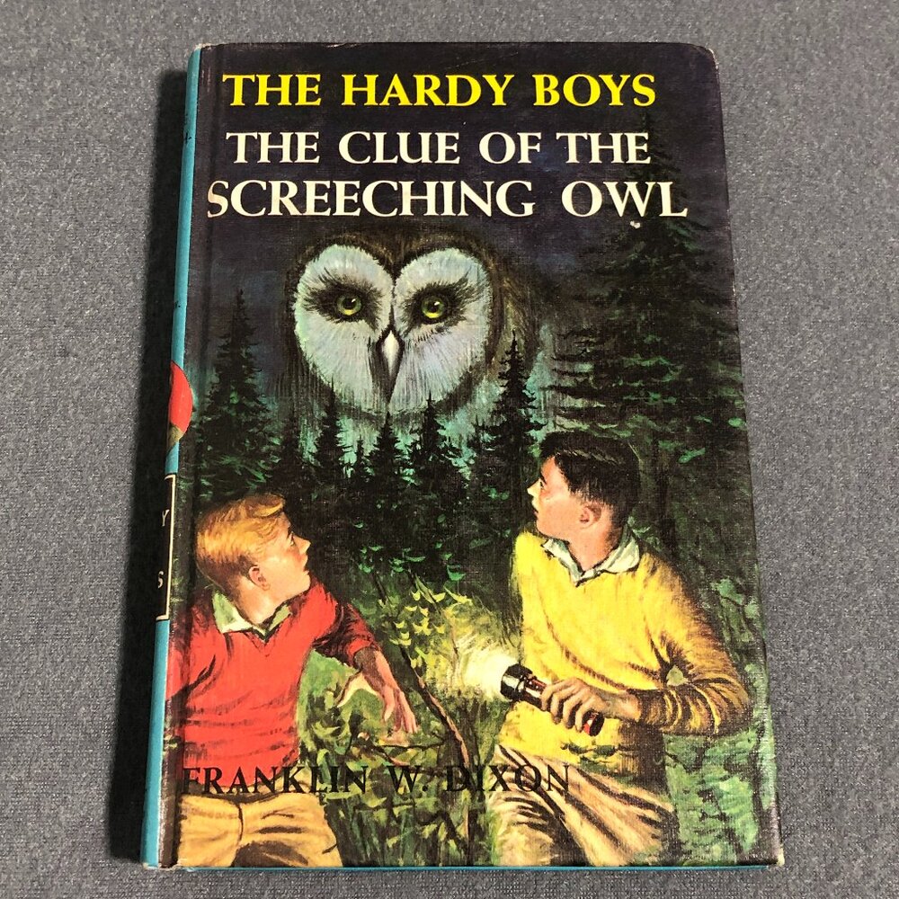 The Hardy Boys #41 The Clue of the Screeching Owl c. 1962 Grosset & Dunlap ~ HB